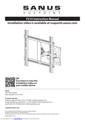 Sanus F215 Bedienungsanleitung