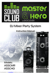 Goclever SOUND CLUB Hero ASSCHO Bedienungsanleitung