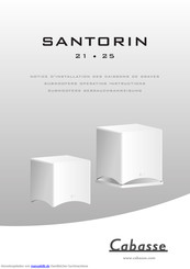 CABASSE Santorin series Gebrauchsanweisung