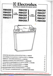 Electrolux RM4236 Gebrauchs- Und Einbauanweisung
