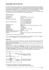 indexa GA-133 Bedienungsanleitung