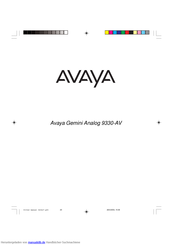 Avaya Gemini Analog 9330-AV Bedienungsanleitung