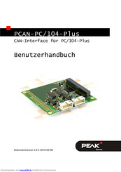 Peak PCAN-PC 104-Plus Benutzerhandbuch