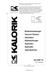 Kalorik KA ASP 14 Gebrauchsanleitung