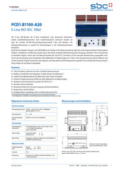 Saia Burgess Controls PCD1.A2000-A20 Datenblatt