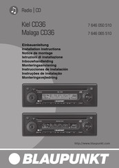 Blaupunkt CD36 series Einbauanleitung