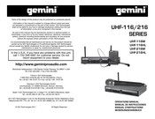 Gemini UHF-116 series Bedienungshandbuch