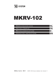 M-System MKRV-102 Bedienungsanleitung