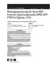 Eaton Serie NRX Montageanweisung