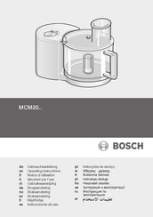 Bosch MCM20 series Gebrauchsanleitung