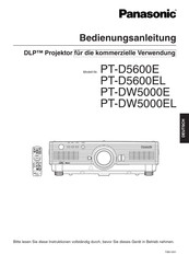 Panasonic PT-D5600E Bedienungsanleitung