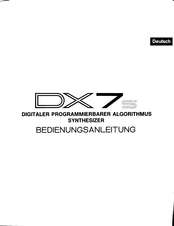 Yamaha DX7s Bedienungsanleitung