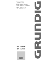 Grundig DTR 5460 HD series Bedienungsanleitung