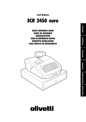 Olivetti ECR 2450 euro Kurzanleitung