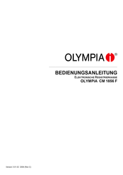 Olympia CM 1856 F Bedienungsanleitung