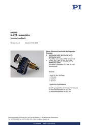 PI N-470 MP125D Benutzerhandbuch