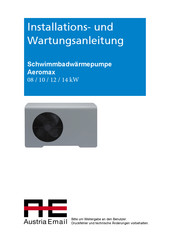 Austria Email Aeromax 8 Installations- Und Wartungsanleitung