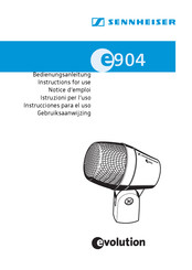 Sennheiser evolution e 904 Bedienungsanleitung