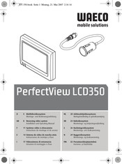 Waeco PerfectView LCD350 Montage- Und Bedienungsanleitung