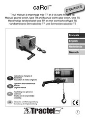 Tractel caRol TS500 Gebrauchs- Und Wartungsanleitung