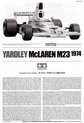 Tamiya YARDLEY McLAREN M23 1974 Bedienungsanleitung