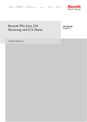 REXROTH PSx 6xxx.224 series Technische Information