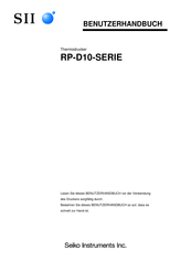 SII RP-D10 Serie Benutzerhandbuch