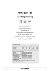 Siegenia ALU 5100-TBT Anschlaganleitung