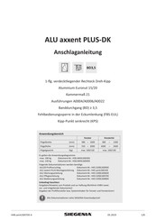 Siegenia ALU axxent PLUS-DK Anschlaganleitung