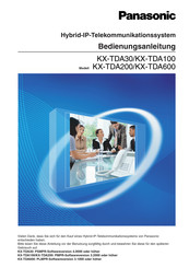 Panasonic KX-TDA200 Bedienungsanleitung