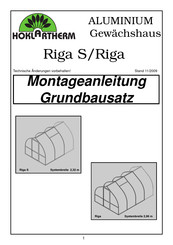 HOKLARTHERM Riga S Montageanleitung