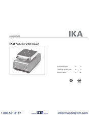 IKA Vibrax VXR basic Betriebsanleitung