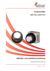 Bühler technologies AGF-FE-4 Betriebs Und Installationsanleitung