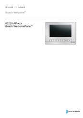 Busch-Jaeger Busch-WelcomePanel 83220-AP-Serie Bedienungsanleitung
