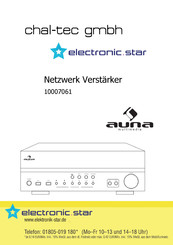 auna multimedia 10007061 Anschluss- Und Anwendungshinweise