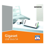 Siemens Gigaset USB Stick 54 Kurzbedienungsanleitung