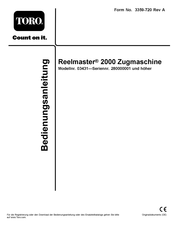 Toro Reelmaster 2000 Bedienungsanleitung