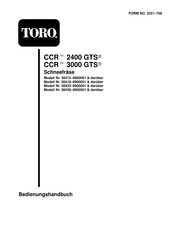 Toro CCR 3000 GTS Bedienungshandbuch