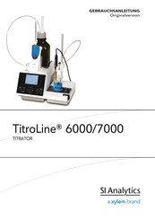 Xylem SI Analytics TitroLine 6000 Gebrauchsanleitung