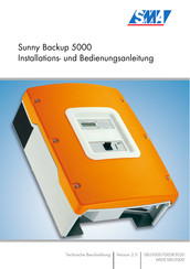 SMA Sunny Backup 5000 Installations- Und Bedienungsanleitung