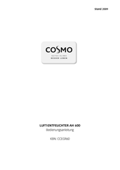 Cosmo AH 600 Bedienungsanleitung