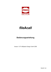 Speech Design fileAcall Bedienungsanleitung
