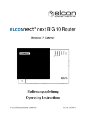 Elcon ELCONNECT next BIG 10 Bedienungsanleitung