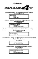 Alesis GigaMix 6FX Bedienungsanleitung