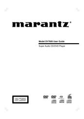 Marantz DV7600 Bedienungsanleitung