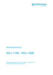 Schleicher XCx 1200 series Betriebsanleitung
