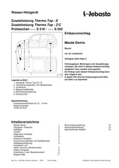 Webasto Thermo Top E Einbauvorschlag