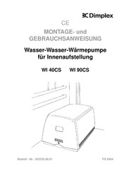 Dimplex WI 40CS Montage- Und Gebrauchsanweisungen