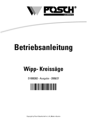 Posch M1361G Betriebsanleitung