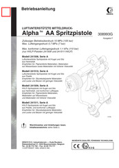 Graco Alpha AA 241511 Betriebsanleitung